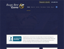 Tablet Screenshot of bugsbeegone.biz